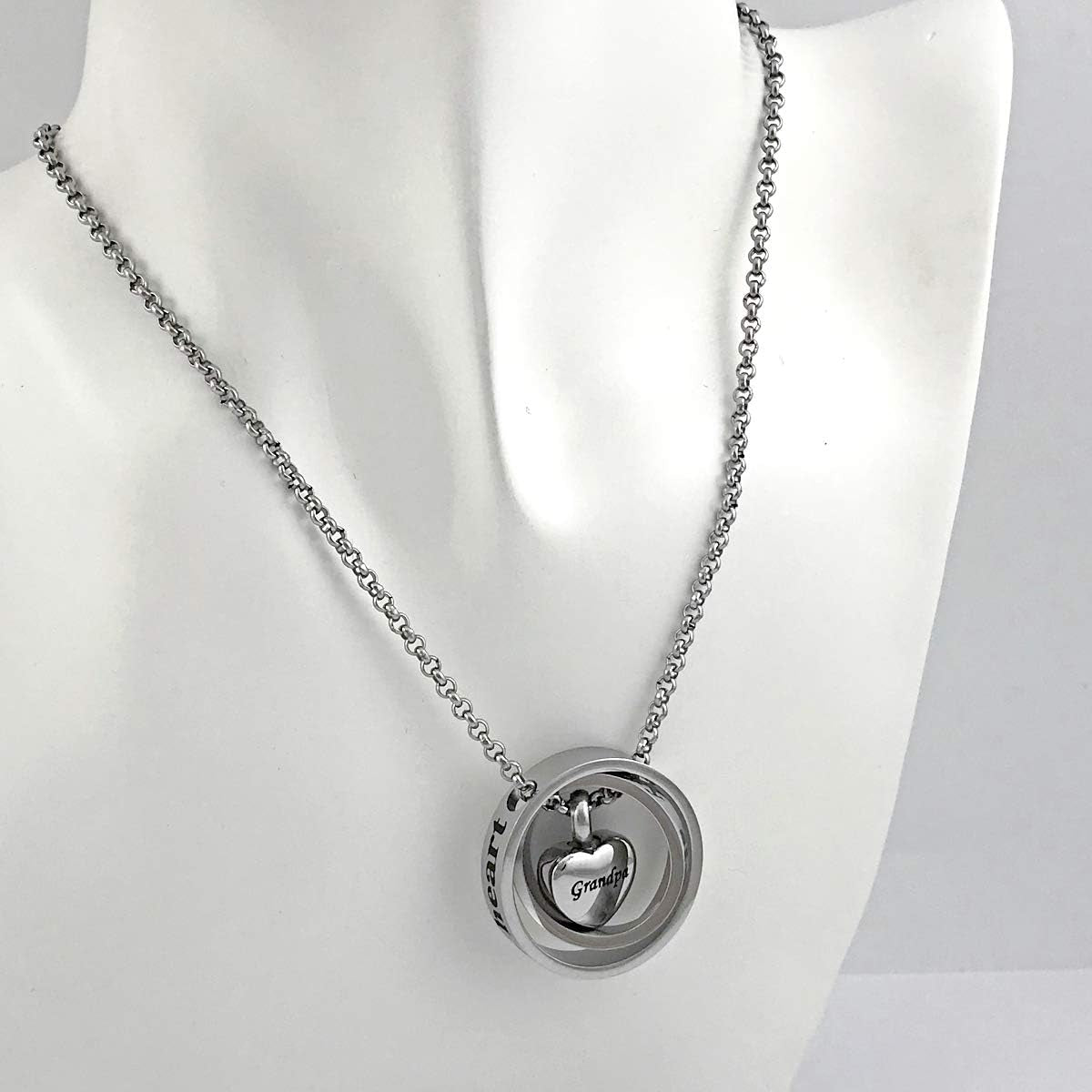 Urn Necklaces for Ashes No Longer by My Side Forever in My Heart Mom Dad Cremation Urn Locket Jewelry