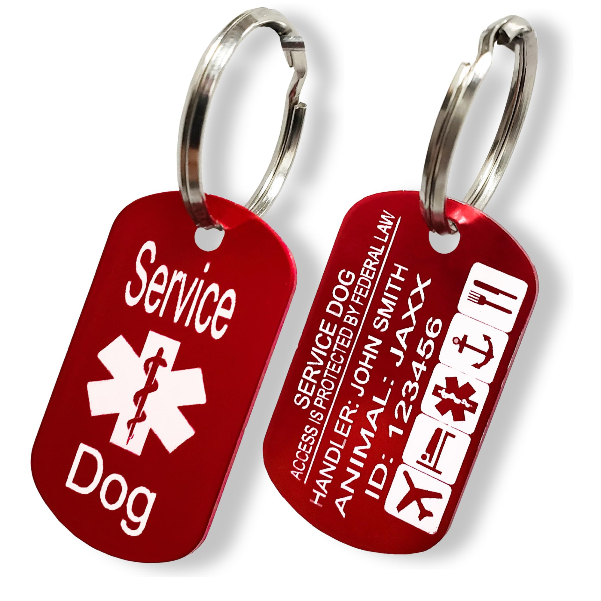 Service Dog ID Tag – Personalized Emergency Alert Necklace