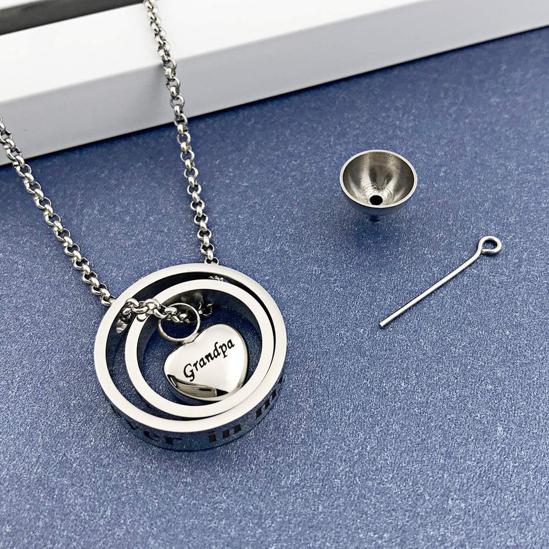 Urn Necklaces for Ashes No Longer by My Side Forever in My Heart Mom Dad Cremation Urn Locket Jewelry