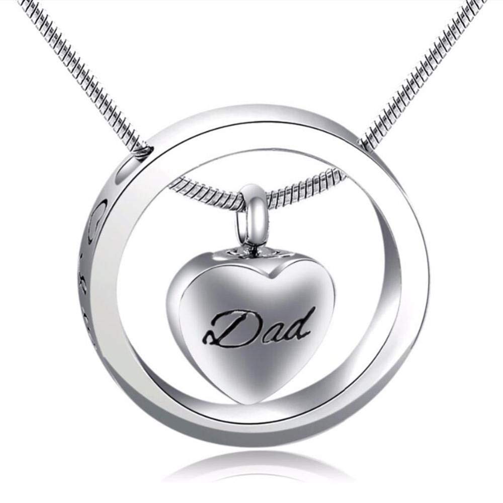 Urn Necklaces for Ashes No Longer by My Side Forever in My Heart Mom Dad Cremation Urn Locket Jewelry