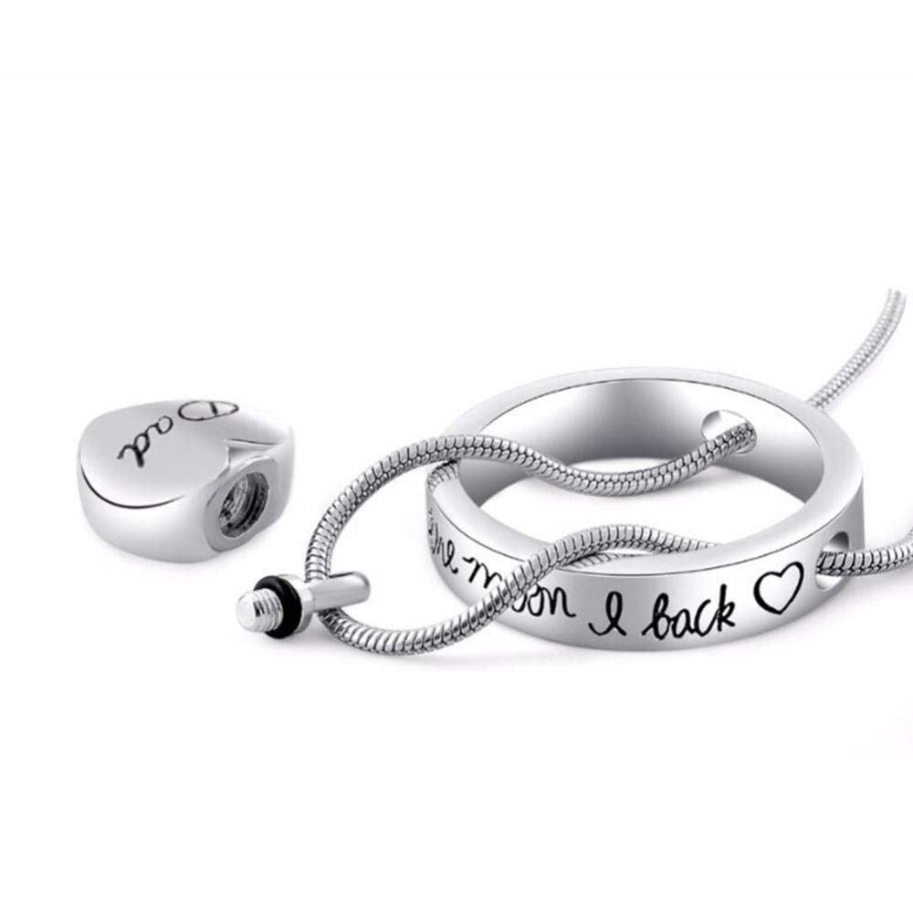 Urn Necklaces for Ashes No Longer by My Side Forever in My Heart Mom Dad Cremation Urn Locket Jewelry