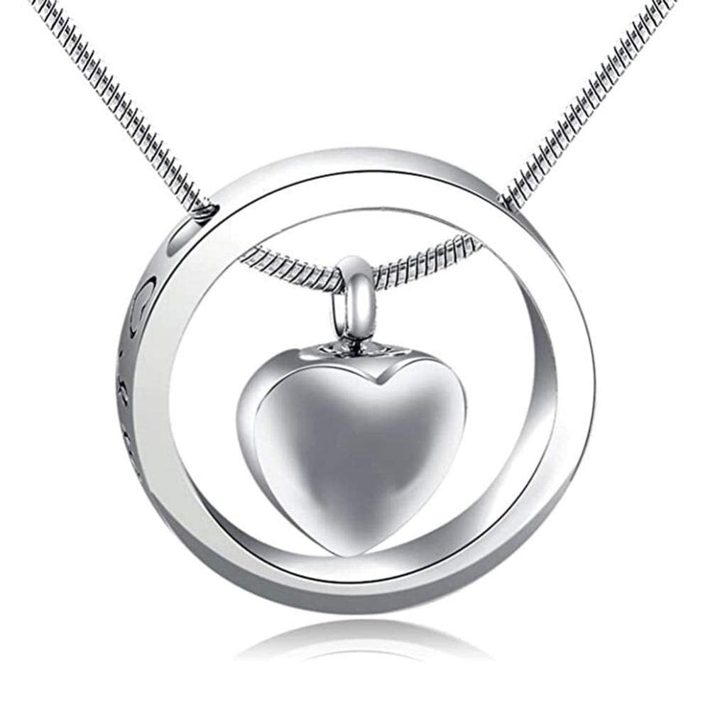 Urn Necklaces for Ashes No Longer by My Side Forever in My Heart Mom Dad Cremation Urn Locket Jewelry
