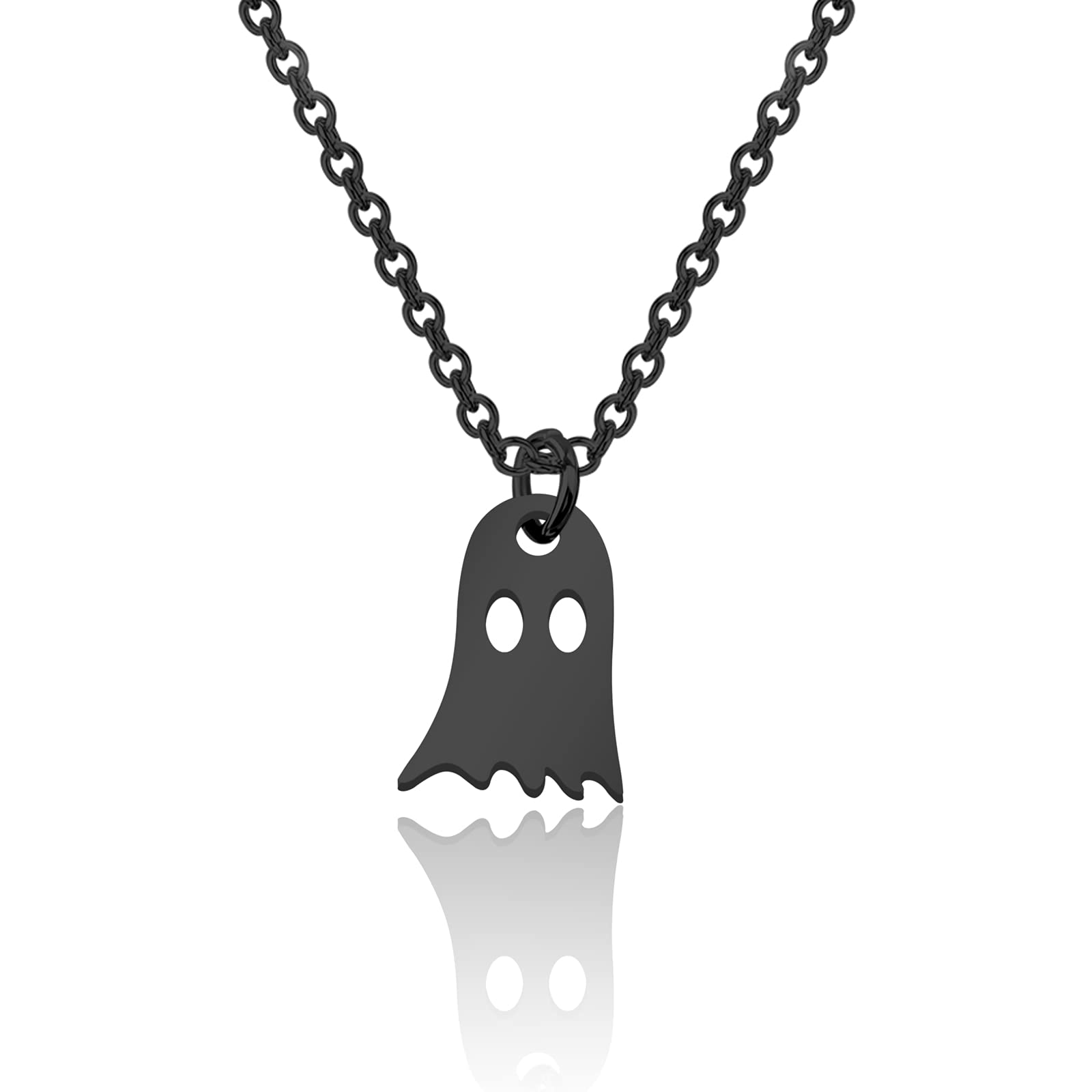 Kids Ghost Necklace – Personalized Halloween Pendant Gift for Girls