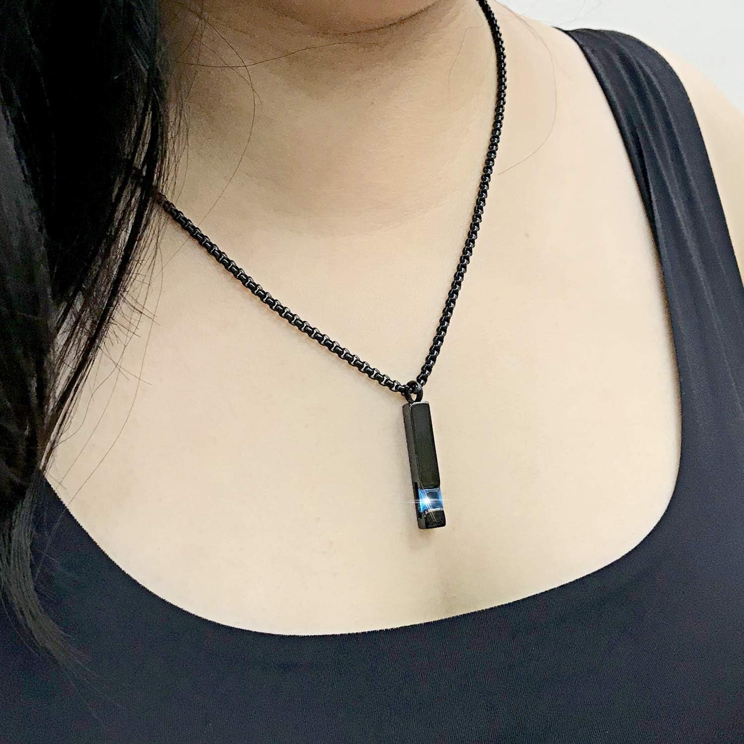 Urn Necklaces for Ashes Birthstone Cube Urns for Human Ashes Memorial Cremation Urn Locket Keepsake Ashes Jewelry