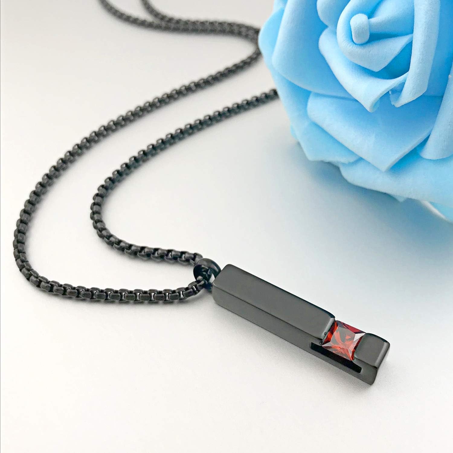 Urn Necklaces for Ashes Birthstone Cube Urns for Human Ashes Memorial Cremation Urn Locket Keepsake Ashes Jewelry