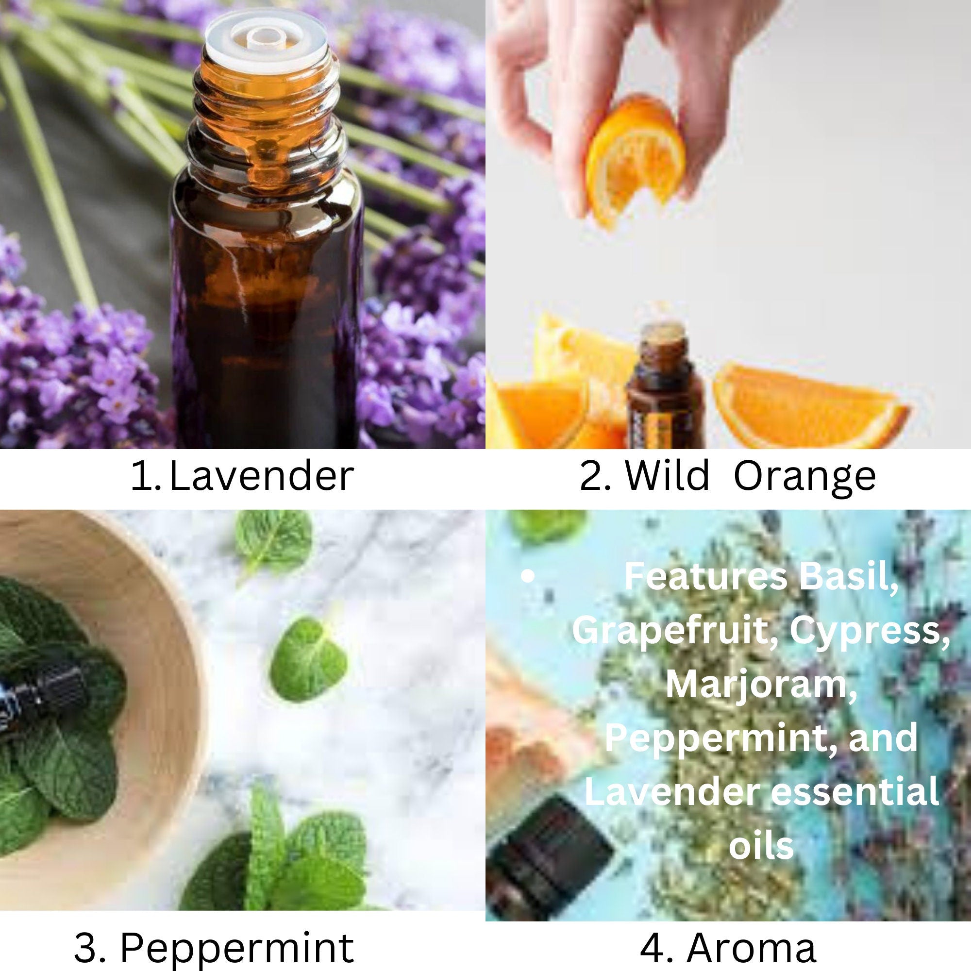 lavender, wild orange, peppermint, aroma doterra essential oil
