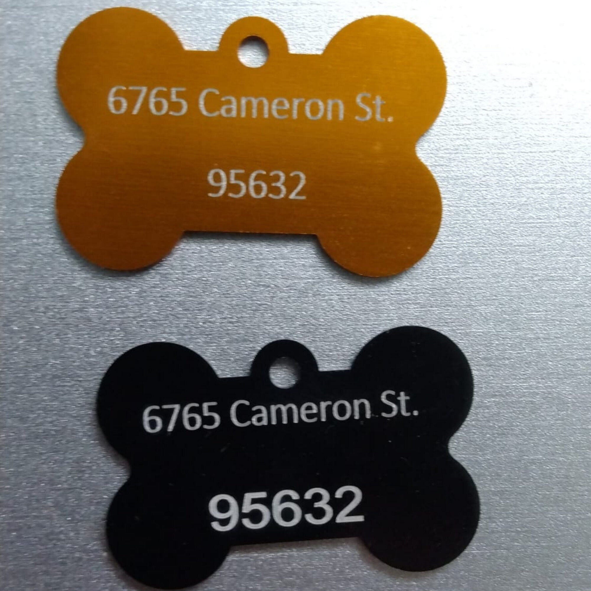 Engraved Dog Tag – Silent Bone ID Tag for Pets, Custom Cat Tag
