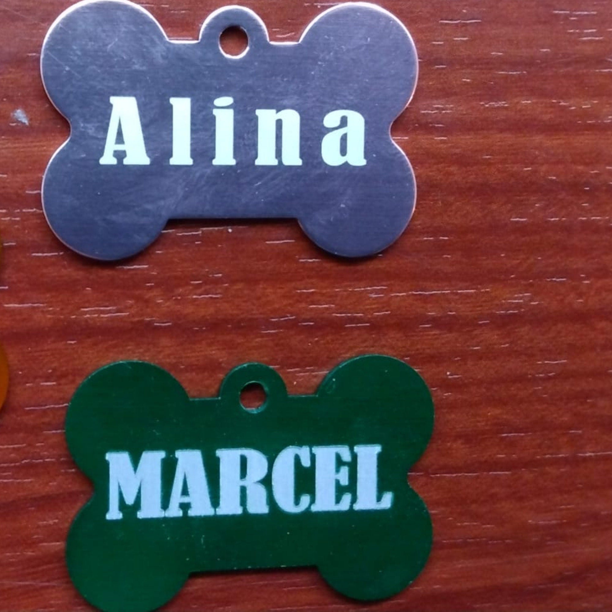 Engraved Custom Dog ID Tags, Cute Personalized Bone Dogs/Cat/Pet Name
