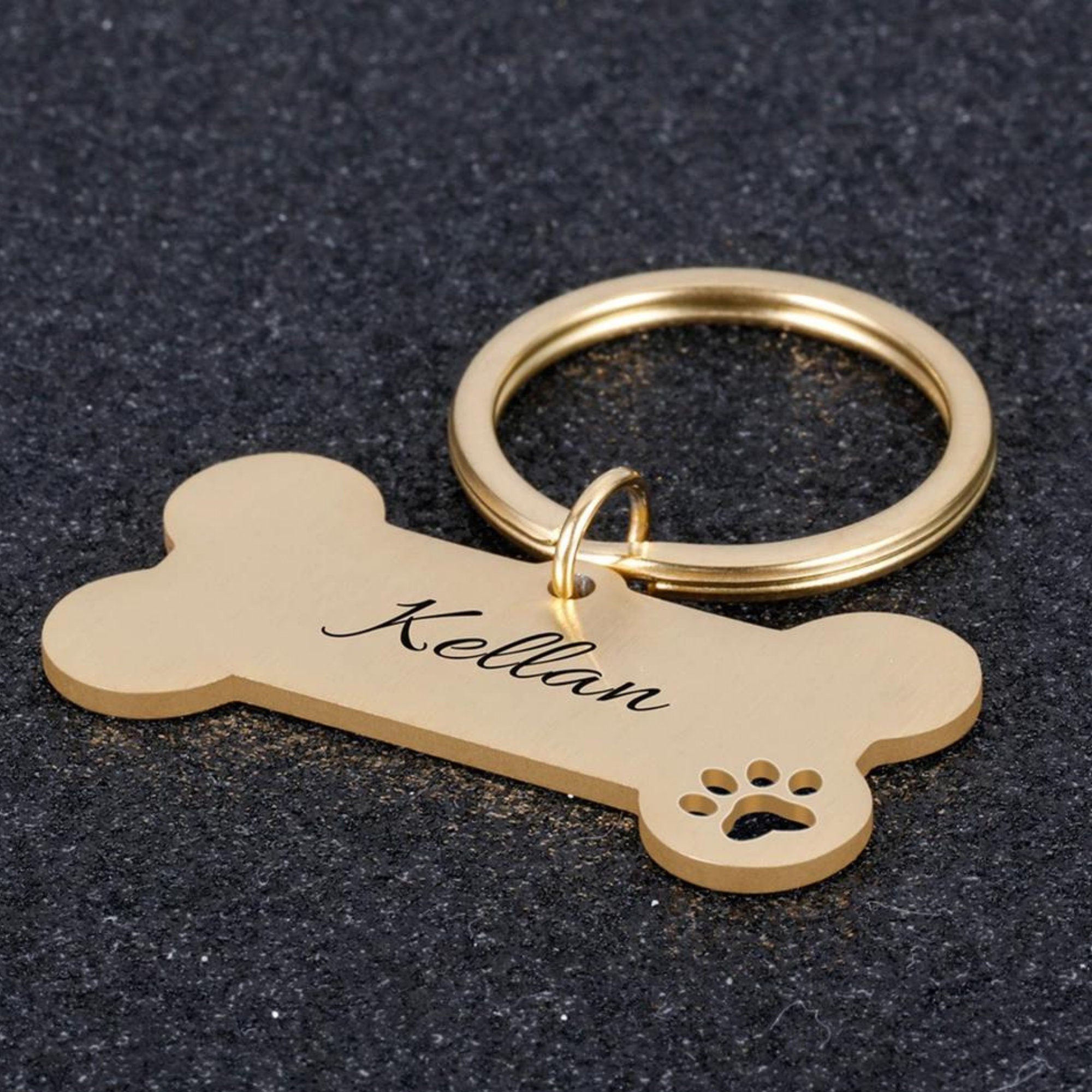 Dog Tag, Engraved Custom Pet, Dog, Cat ID Tags, Cute Personalized Bone Dogs Name