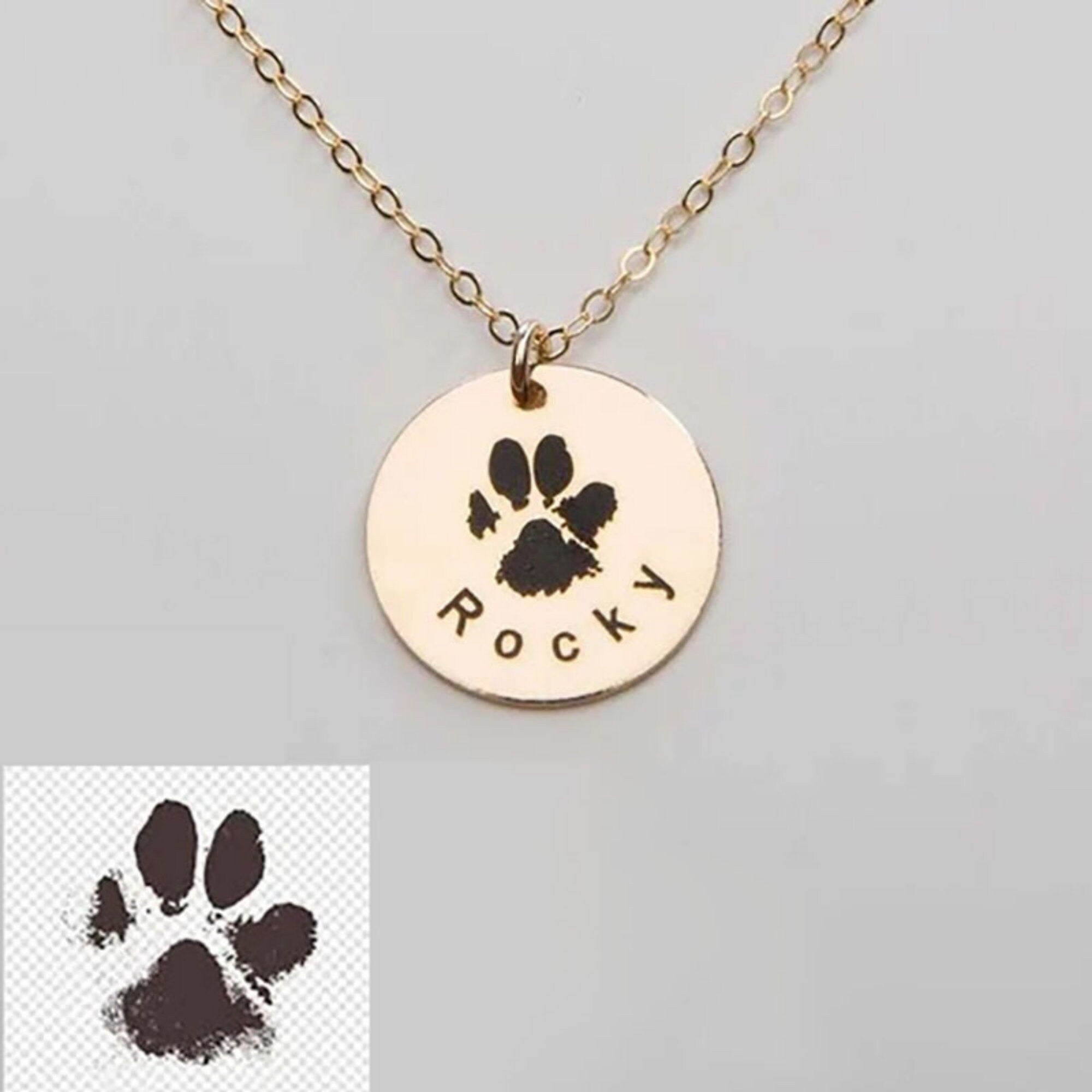 Nose Print Necklace for Pet Lovers-Memorial Loss-Animal Adoption