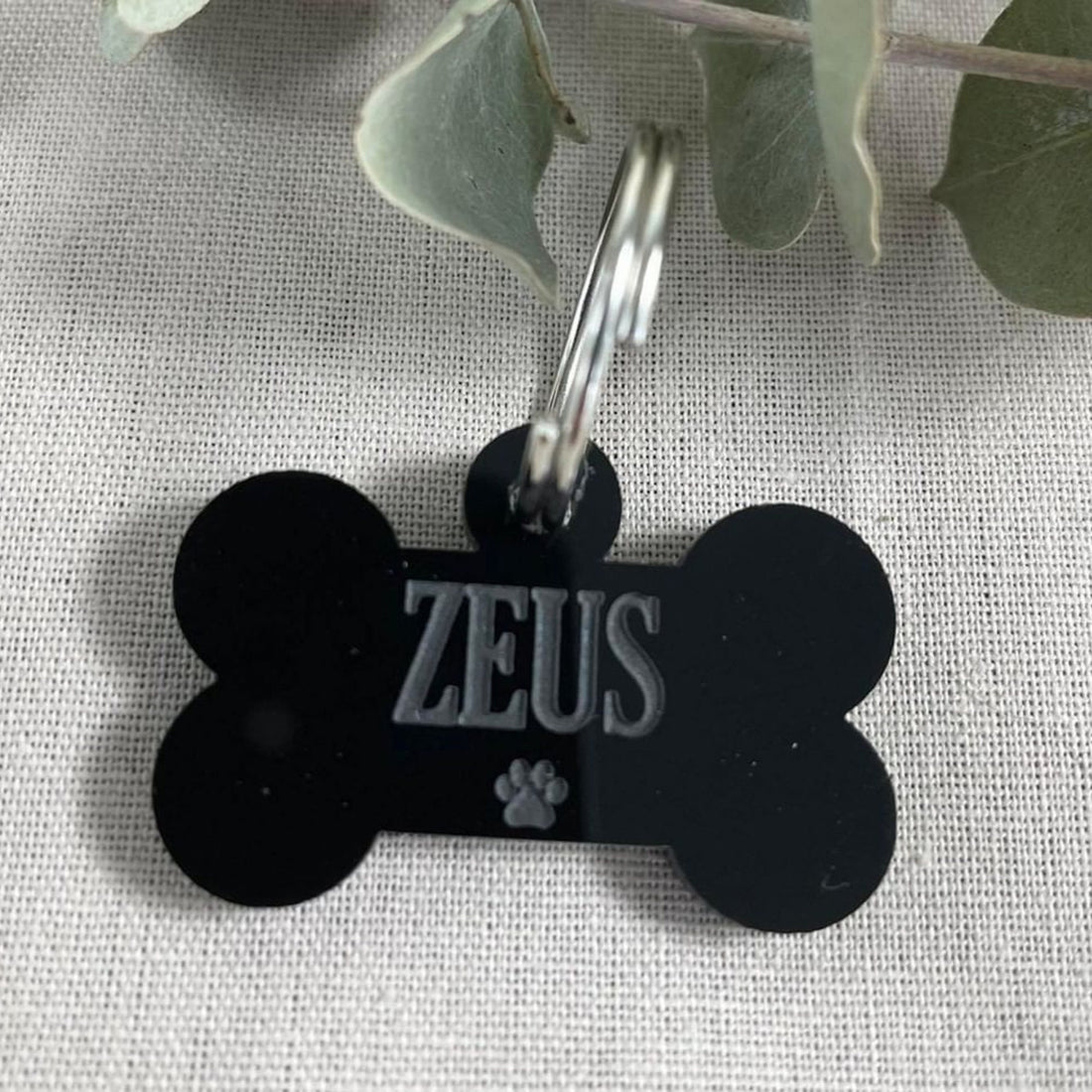 Custom Bone Pet ID Tag – Personalized Dog or Cat Name Tag