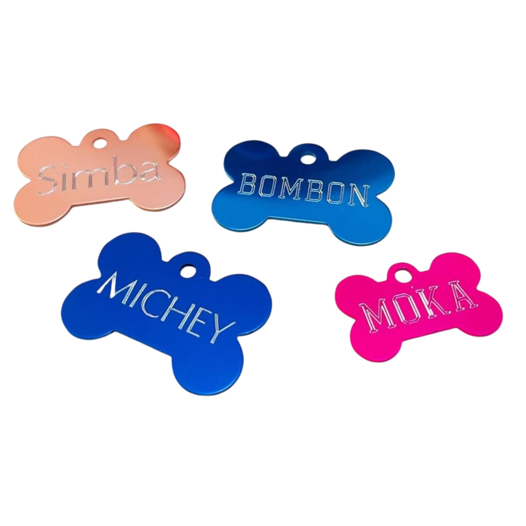 Engraved Dog Tag – Silent Bone ID Tag for Pets, Custom Cat Tag