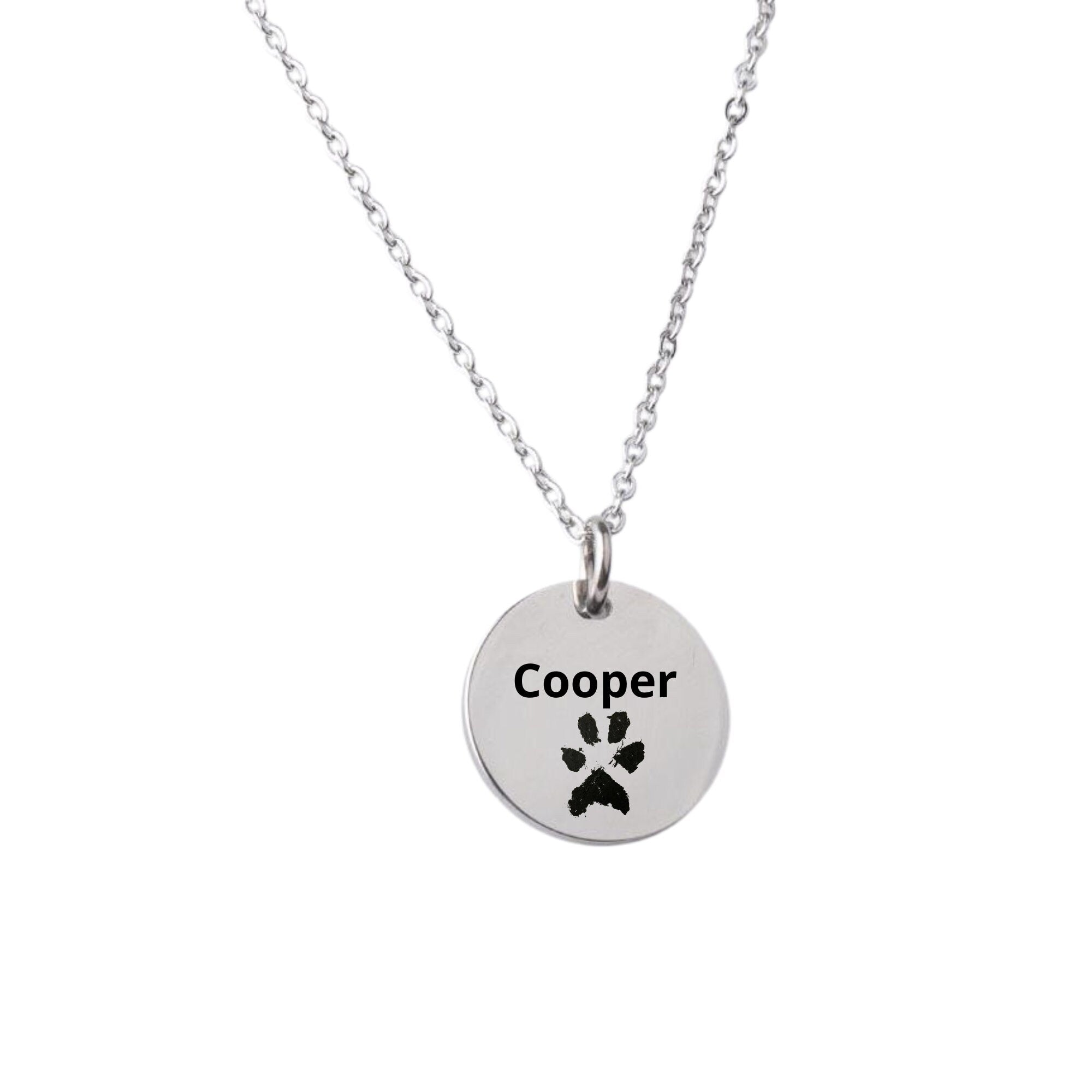 ๐พ Custom Paw Print Necklace โ Personalized Gift for Pet Lovers