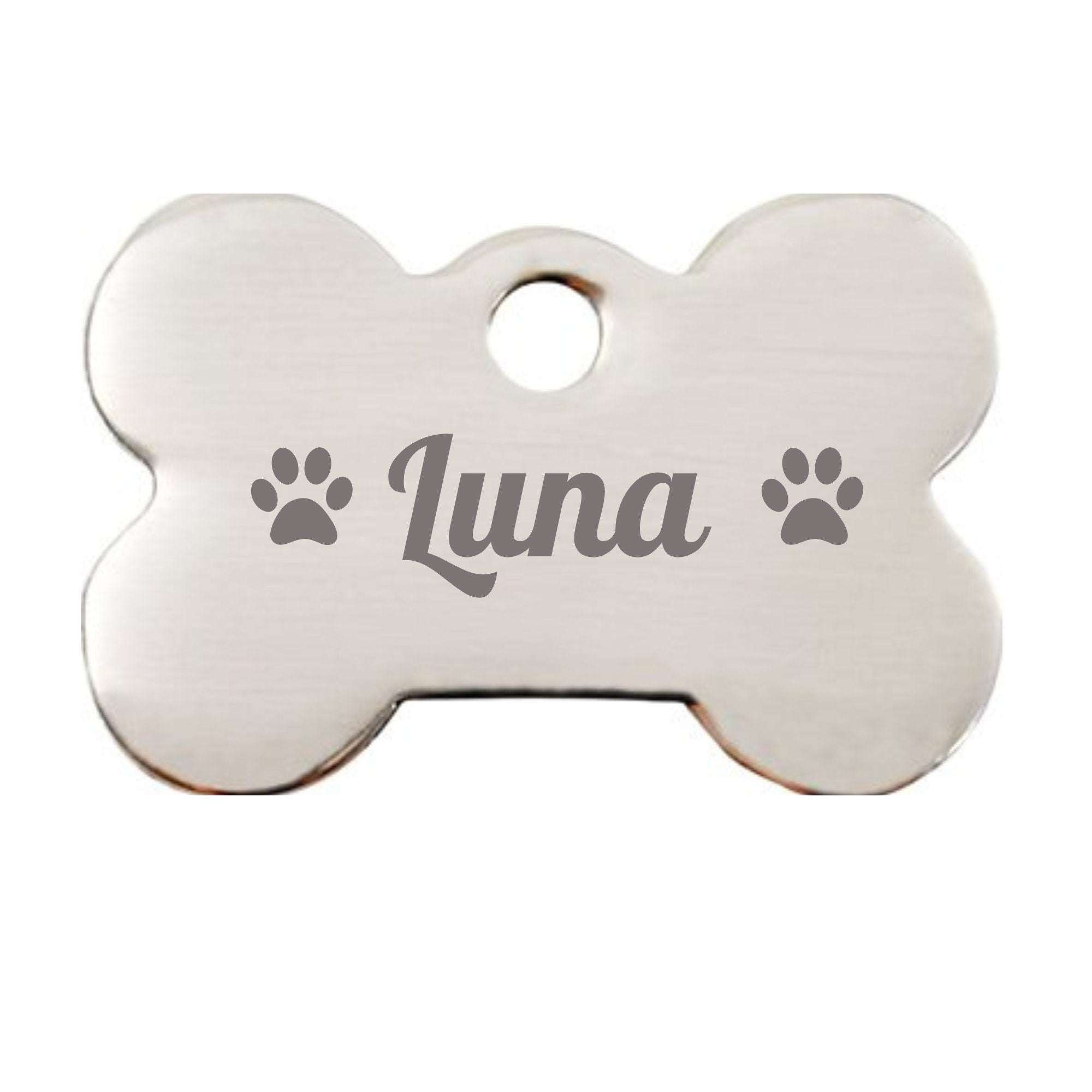 Custom Engraved Dog ID Tag – Personalized Bone Pet Tag for Cats & Dogs
