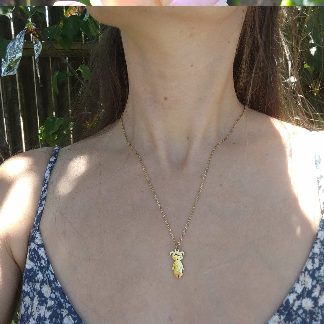 BABY NAME NECKLACE, Personalized Kids, Engraving Necklace, Stainless Steel Lobster Clasp Minimalistic Children & Pets Charm Necklace