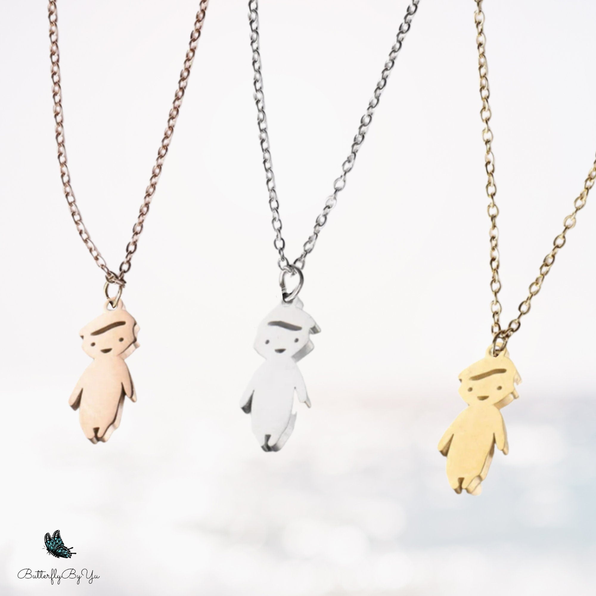 Personalized Child Necklace, Baby Boy Girl Charm, Stainless Steel Name Pendant, Kids Name Necklace, Baby Name necklace, Gifts for Mom