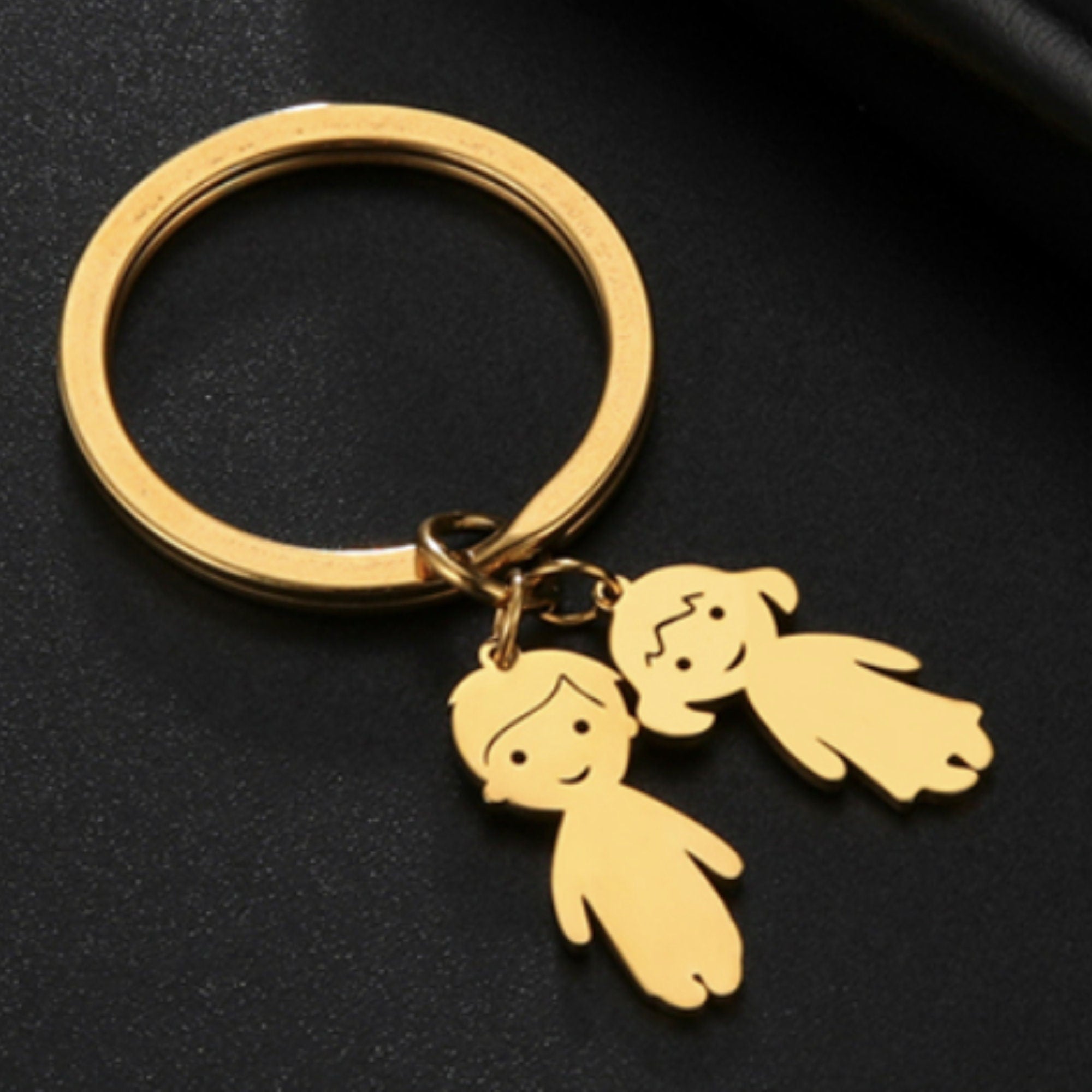 Custom Family Keychain with Kids & Pets Names – Gift for Mom, Nana