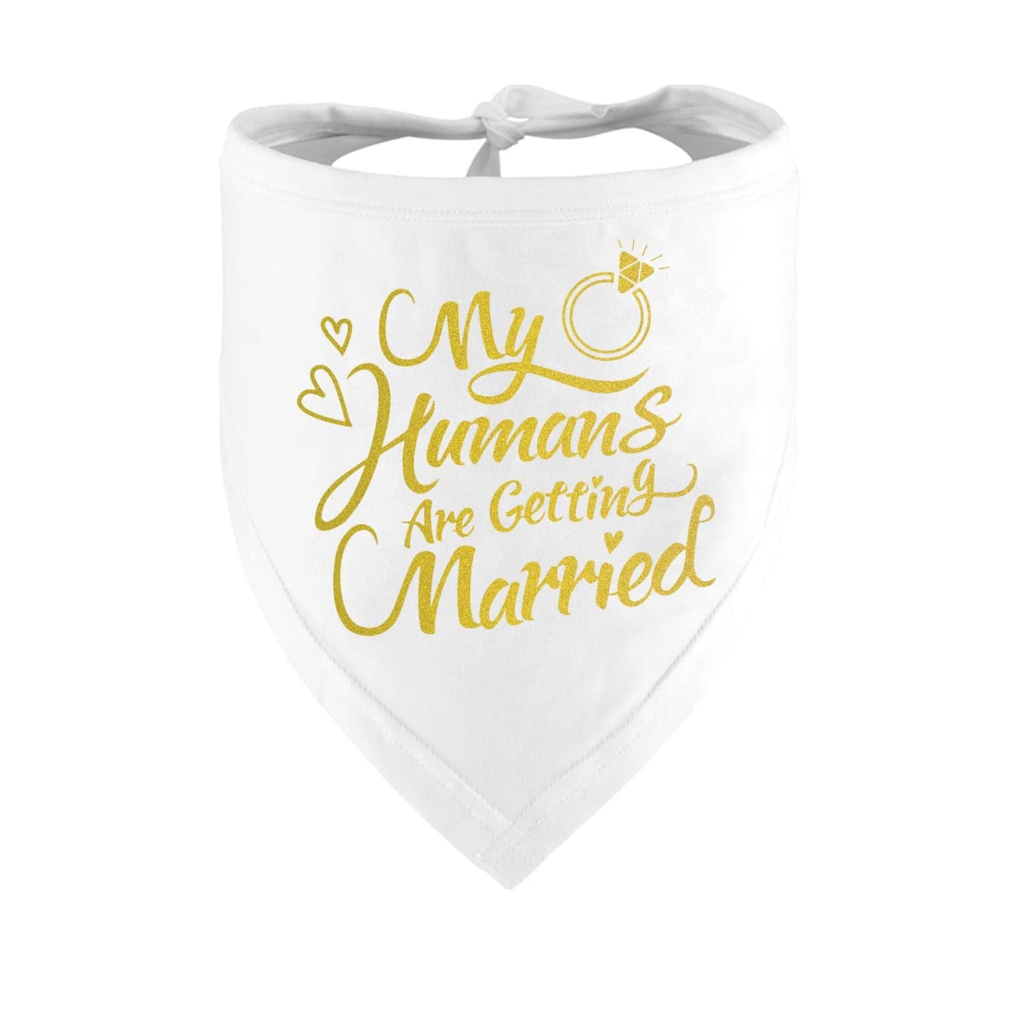 Custom Dog Bandana Wedding Engagement Sign – She Said Yes