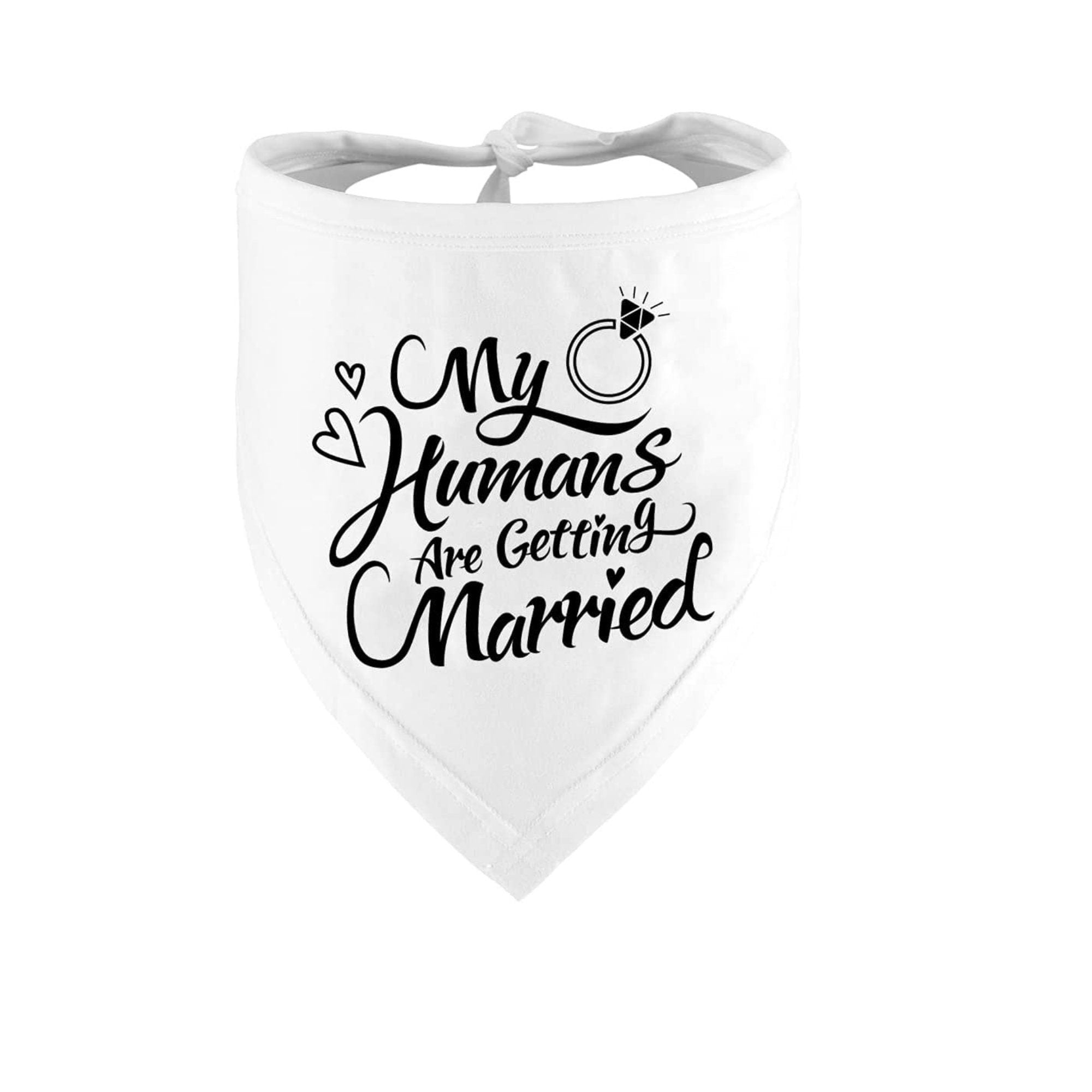 My Humans Are Getting Married – Pet Wedding Announcement Bandana