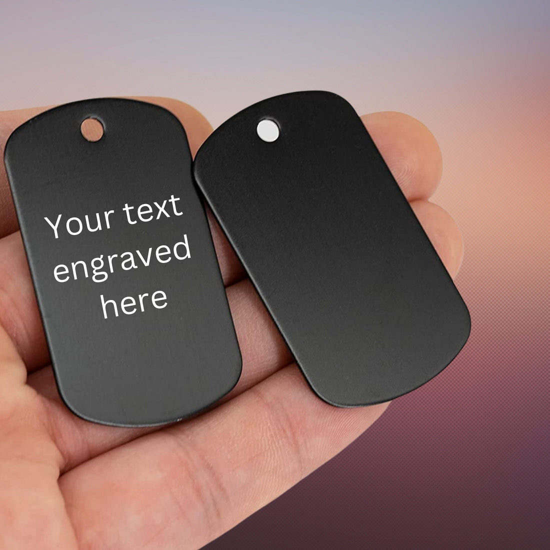 Custom Dog Tag Necklace – Personalized Stainless Steel Pendant for Men