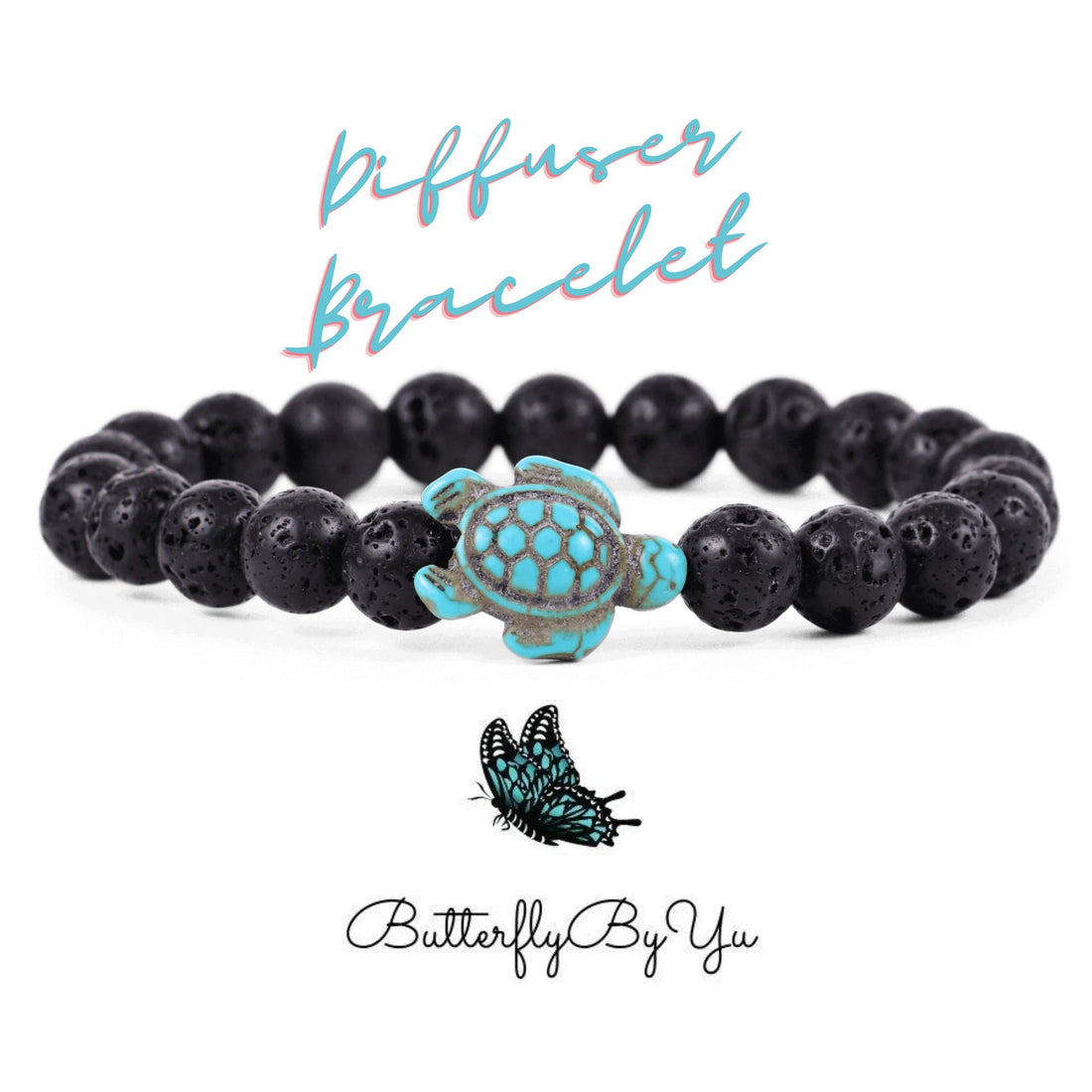 Lava Stone Bracelet, Personalized Engraved Stone Bracelet