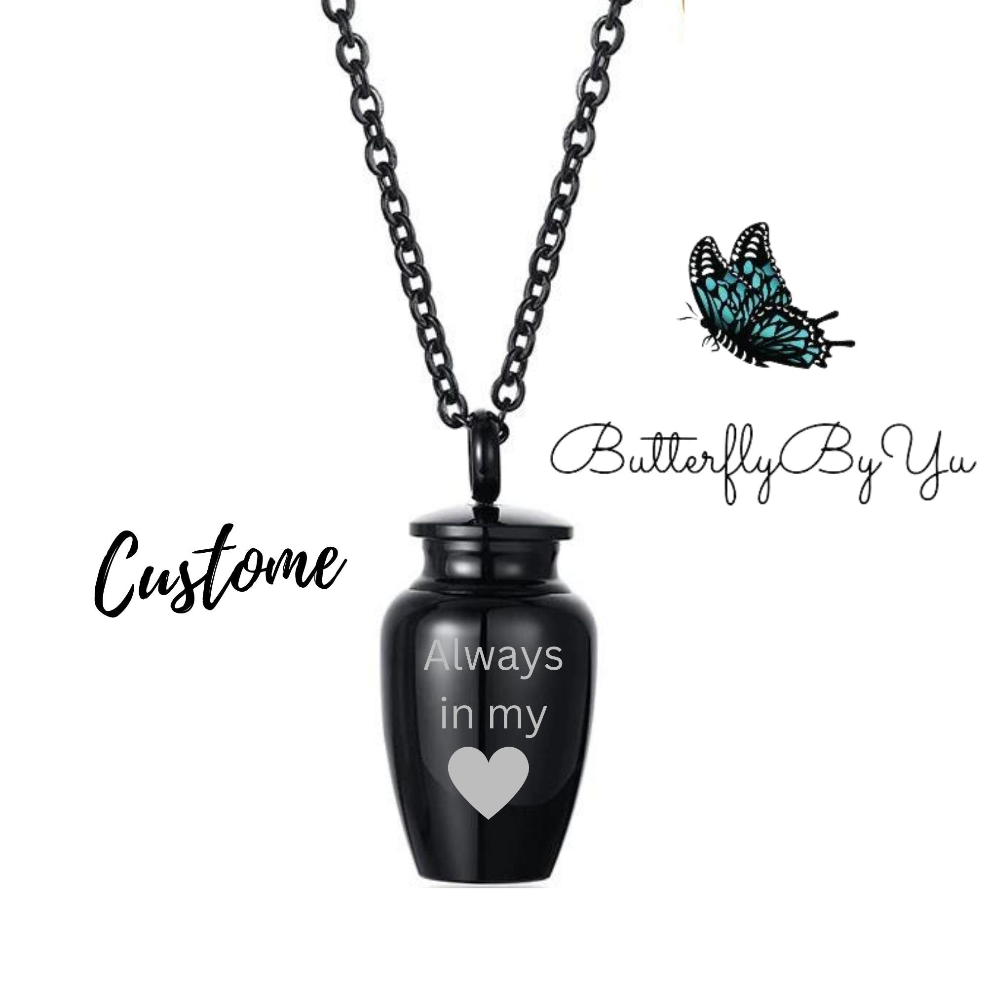 Small Urn Necklace for Ashes – Custom Cremation Jewelry for Pet or Loved One