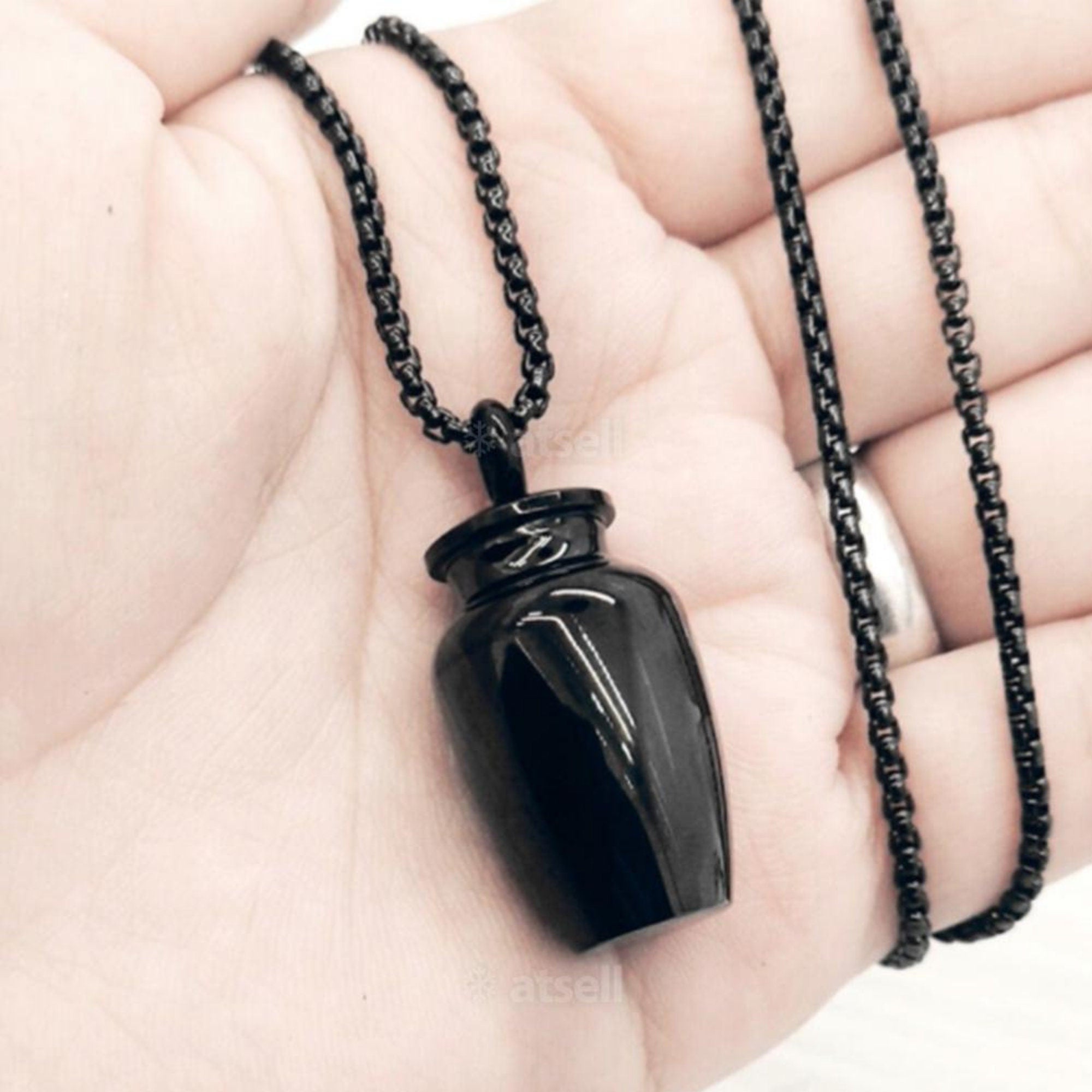 Small Urn Necklace for Ashes – Custom Cremation Jewelry for Pet or Loved One
