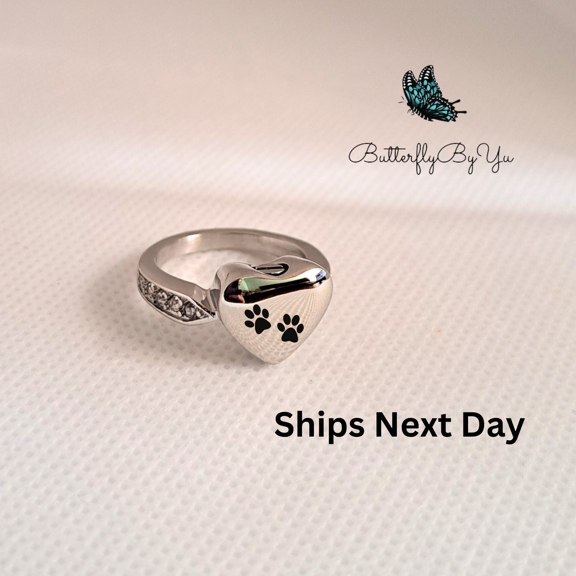 Custom Engraved Cremation Urn Ring Ashes Jewelry Rings Keepsake Personalized Pet Memorial Human Urns Women Adults Memorial Locket Ring