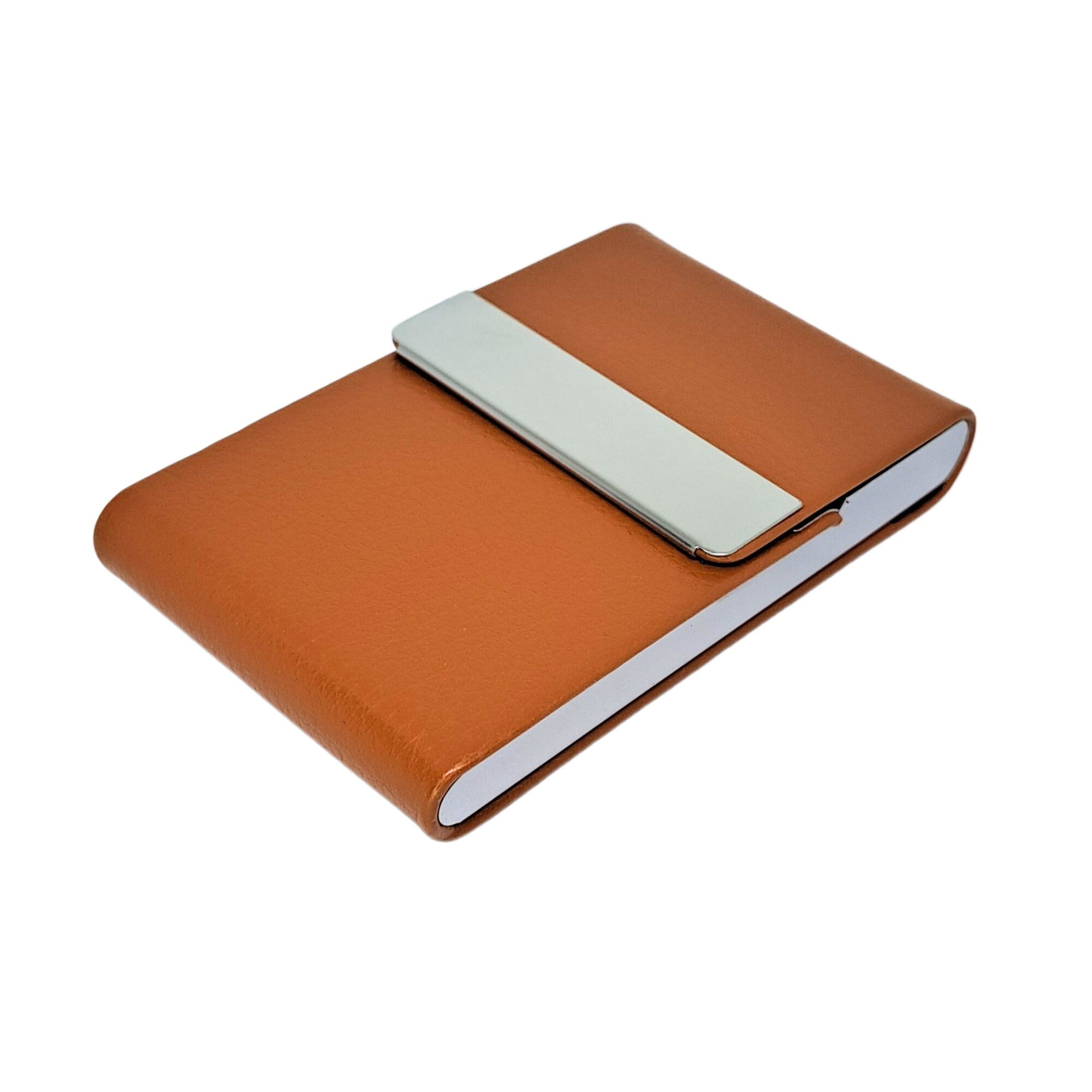 Personalized BUSINESS CARD HOLDER Stand Case Custom Engraved Office Birthday Gifts for Men Him Boyfriend Boss