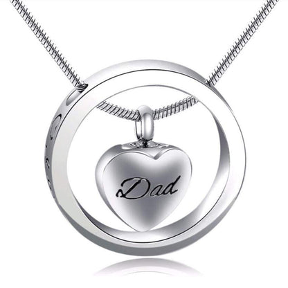 Urn Necklaces for Ashes No Longer by My Side Forever in My Heart Mom Dad Cremation Urn Locket Jewelry