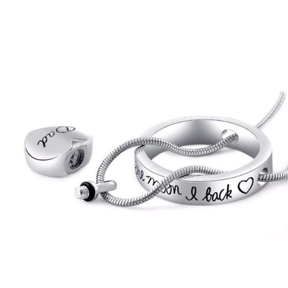 Urn Necklaces for Ashes No Longer by My Side Forever in My Heart Mom Dad Cremation Urn Locket Jewelry