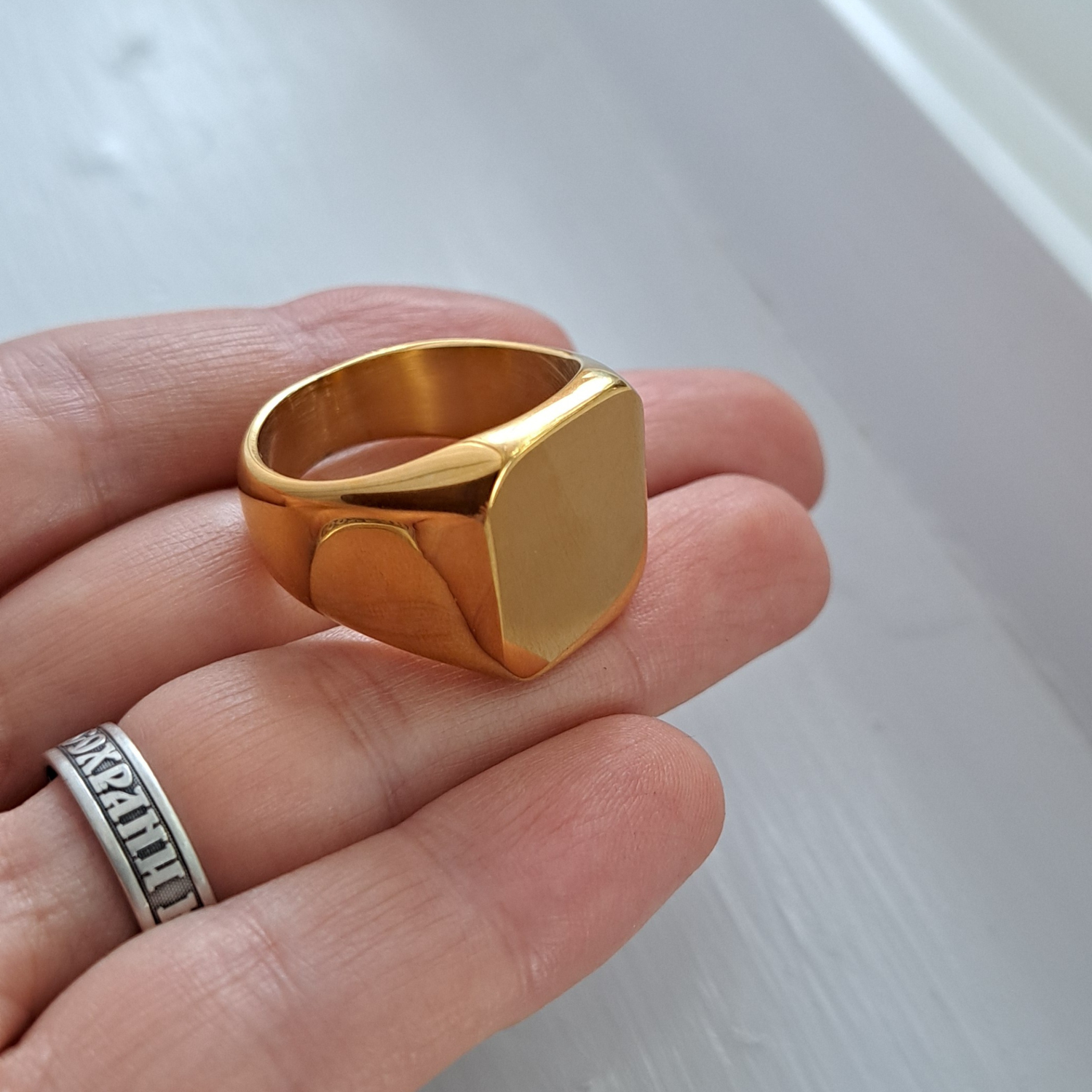 Gold Ring on the hand