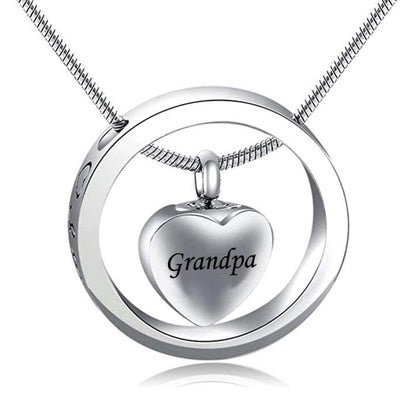 Urn Necklaces for Ashes No Longer by My Side Forever in My Heart Mom Dad Cremation Urn Locket Jewelry