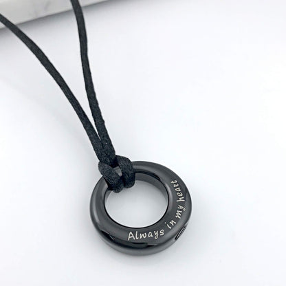 Urn Necklaces for Ashes &quot;Always in My Heart&quot; Ashes Necklace Cremation Jewelry Keepsake Holder Memorial Necklace