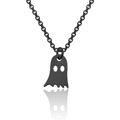 Kids Ghost Necklace – Personalized Halloween Pendant Gift for Girls