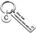 A-Z Initial Drive Safe Keychain Gifts for Husband Dad Boyfriend Gifts Valentines Day Father&