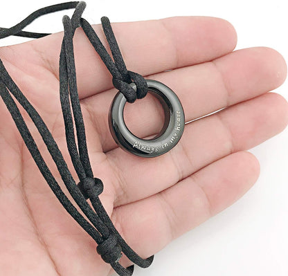 Urn Necklaces for Ashes &quot;Always in My Heart&quot; Ashes Necklace Cremation Jewelry Keepsake Holder Memorial Necklace