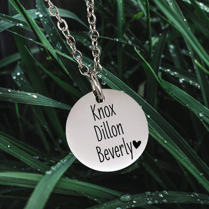 Unique personalized gift Custom Coin Necklace Date Initial Women&