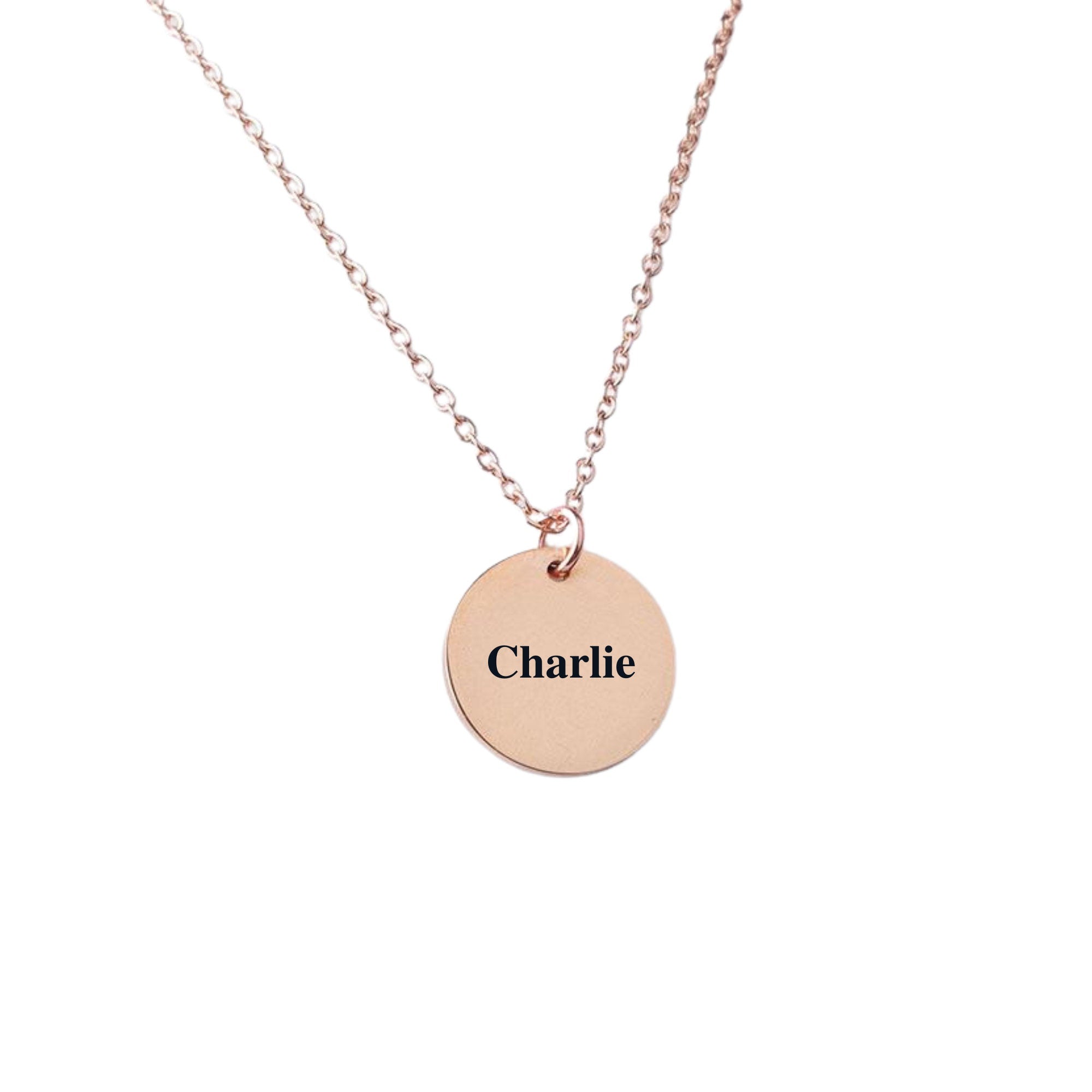 Unique personalized gift Custom Coin Necklace Date Initial Women&