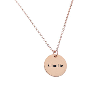 Unique personalized gift Custom Coin Necklace Date Initial Women&