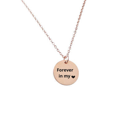 Custom Coin Necklace Date Initial Women&