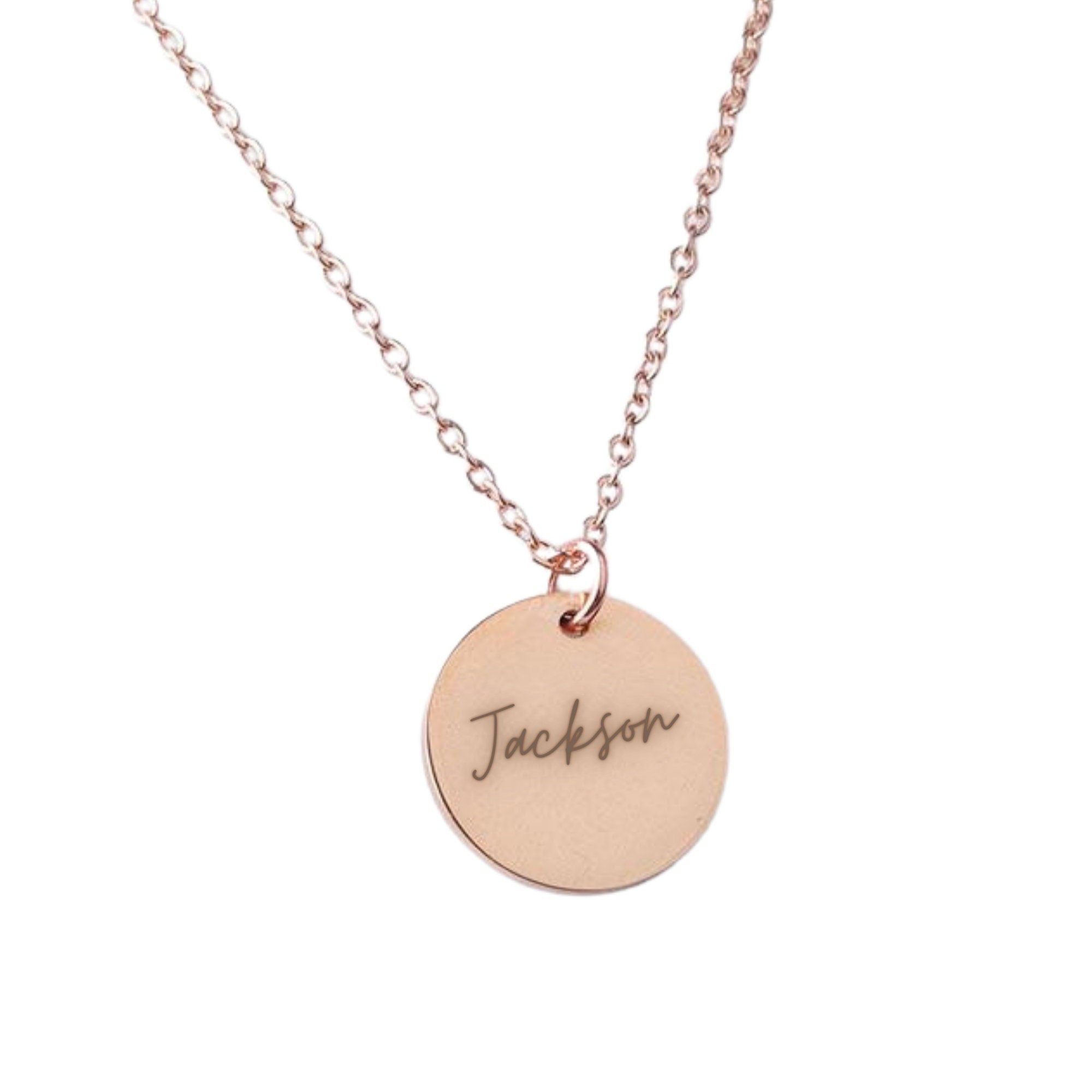 Unique personalized gift Custom Coin Necklace Date Initial Women&