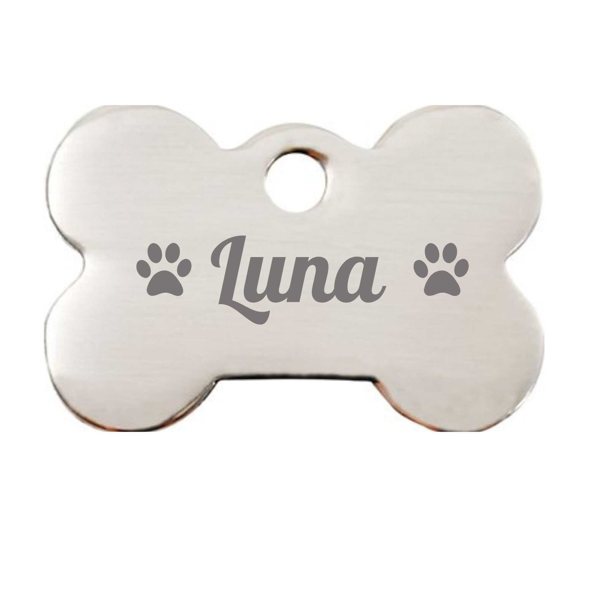 Personalized Pet Id Tag, Animal Print Dog Tag, Pet Id Tag, Print w/ Your Pet&