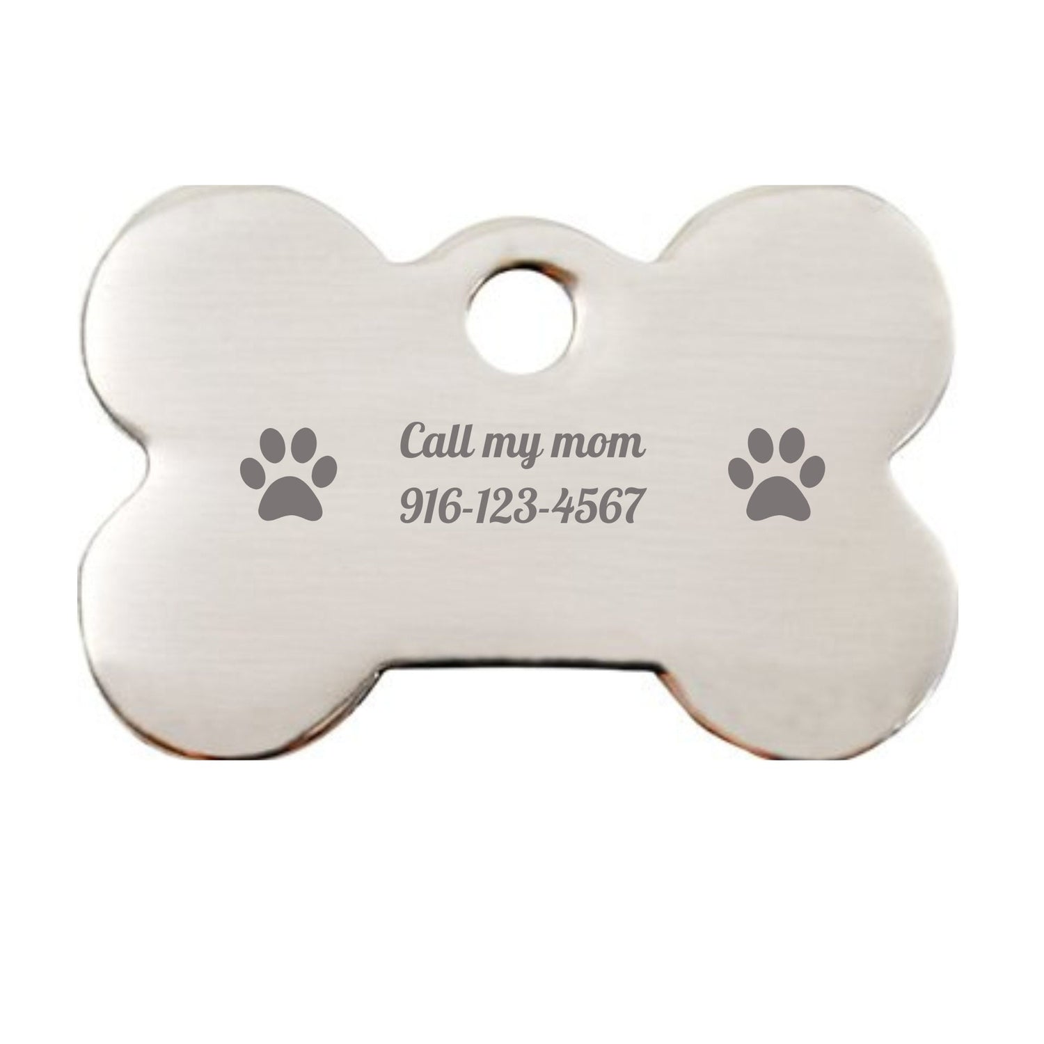 Personalized ID Tag Animal Print Dog Tag Pet Id Tag, Print w/ Your Pet&