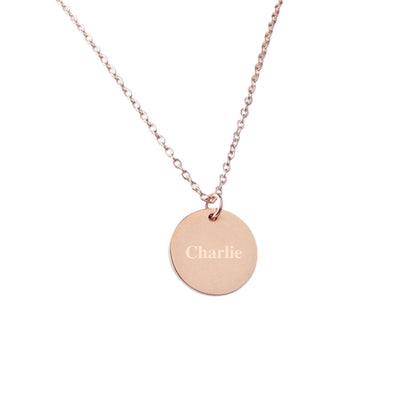 Unique personalized gift Custom Coin Necklace Date Initial Women&