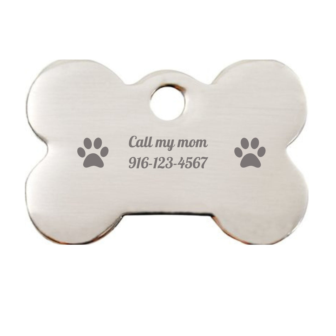 Custom Engraved Dog ID Tag – Personalized Bone Pet Tag for Cats & Dogs