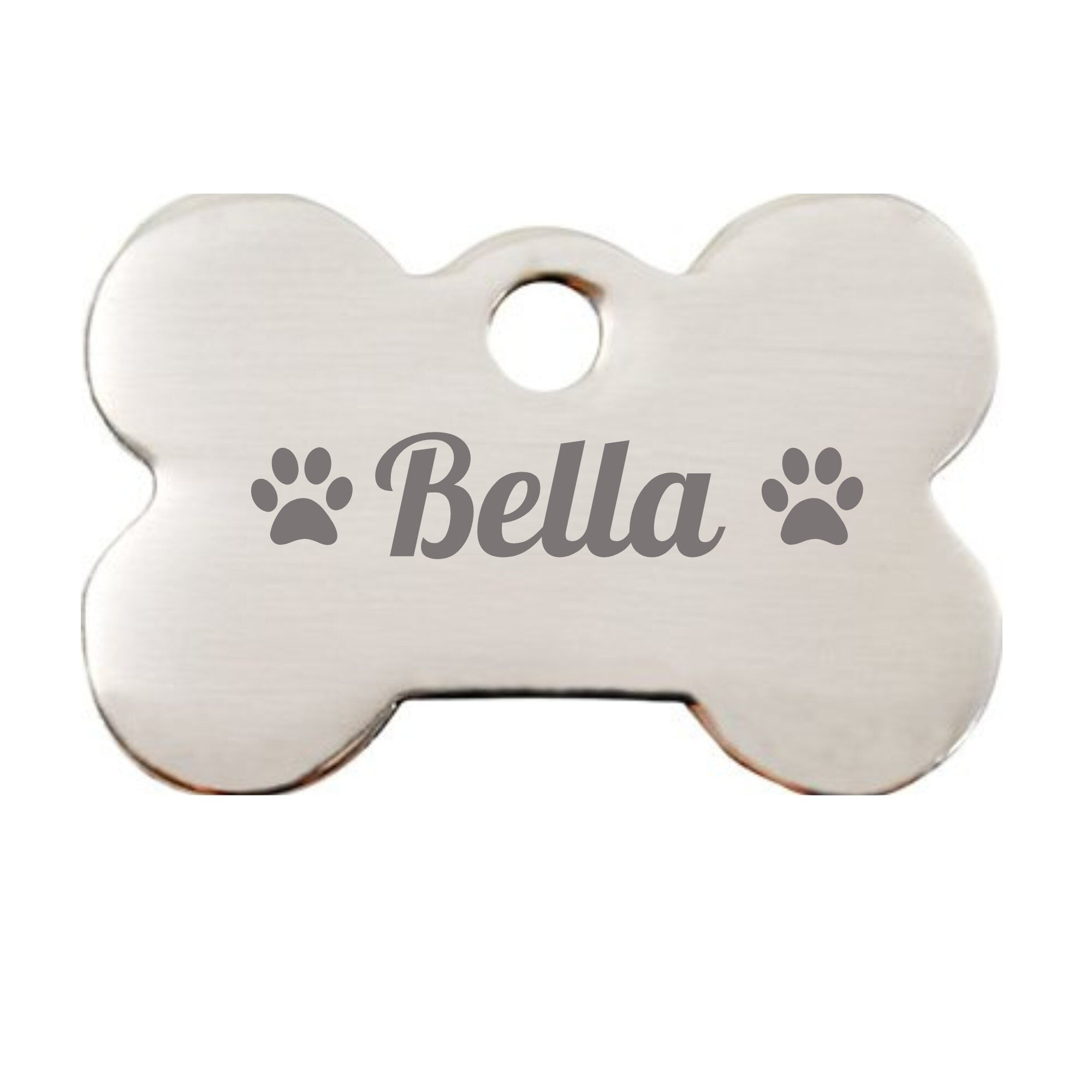 Personalized Pet Id Tag, Animal Print Dog Tag, Pet Id Tag, Print w/ Your Pet&