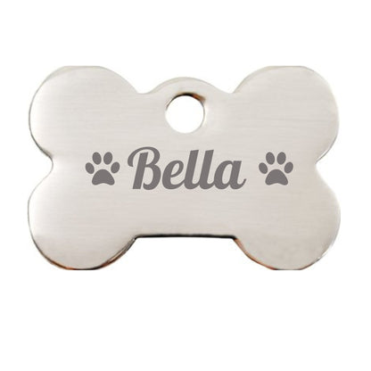 Personalized Pet Id Tag, Animal Print Dog Tag, Pet Id Tag, Print w/ Your Pet&