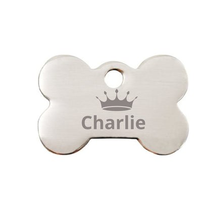 Personalized Pet Id Tag, Animal Print Dog Tag, Pet Id Tag, Print w/ Your Pet&