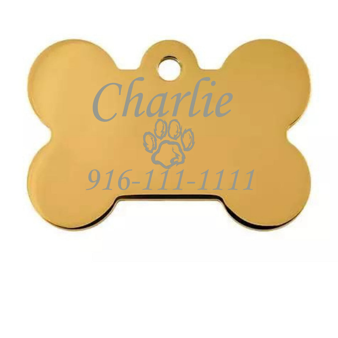 Dog Tag, Laser Engraved Personalized Anodized Aluminum Customized Pet Tag/Cat Tag W/Key Ring